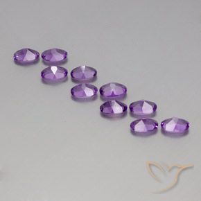 Amethyst Gemstones in 6 x 4 mm (calibrated) Size for Sale, Amethyst Stones in Purplish Violet Color