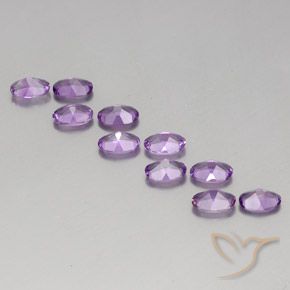 Amethyst Gemstones in 6 x 4 mm (calibrated) Size for Sale, Amethyst Stones in Medium Purplish Violet Color