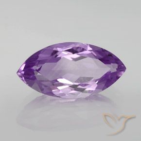 6.27 ct Violet Amethyst Stone, Natural Amethyst in Marquise Facet Shape for Sale