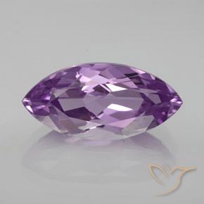 7.67ct Natural Light-Medium Violet Amethyst, Marquise, VVS-VS
