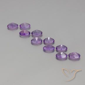 Amethyst Gemstones in 6 x 4 mm (calibrated) Size for Sale, Amethyst Stones in Deep Purplish Violet Color