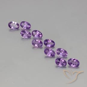 3.75ctw Natural Medium Purplish Violet Amethyst, Oval, VVS-VS