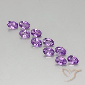 3.82ctw Natural Medium Purplish Violet Amethyst, Oval, VVS-VS