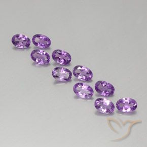 3.94ctw Natural Purplish Violet Amethyst, Oval, VVS-VS