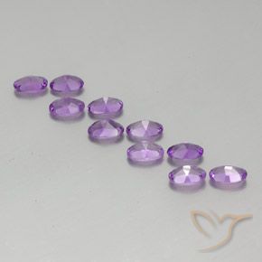 Amethyst Gemstones in 6 x 4 mm (calibrated) Size for Sale, Amethyst Stones in Purplish Violet Color