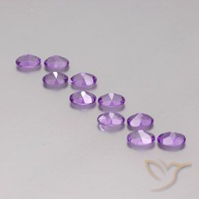 Amethyst Gemstones in 6 x 4 mm (calibrated) Size for Sale, Amethyst Stones in Purplish Violet Color