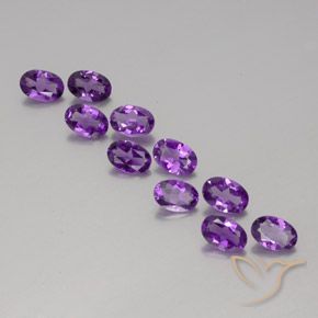 3.86ctw Natural Medium-Dark Purplish Violet Amethyst, Oval, VVS-VS