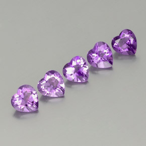 0.7ct Heart Facet Violet Amethyst Gem for sale 0.7ct Heart Facet Violet Amethyst Gem (ID: 358475)
