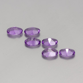 Amethyst Gemstone in 7 x 5 mm (calibrated) Size for Sale, Amethyst Stone in Violet Color