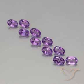 4.05ctw Natural Pinkish Violet Amethyst, Oval, VVS-VS