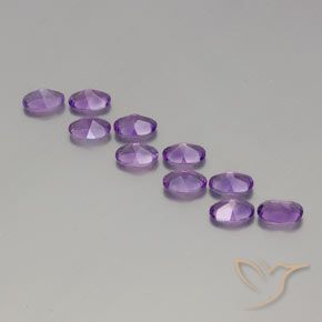 Amethyst Gemstones in 6 x 4 mm (calibrated) Size for Sale, Amethyst Stones in Pinkish Violet Color