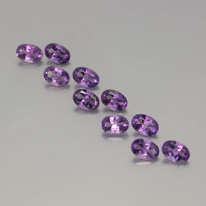 Violeta medio Amatista Gema - 0.4ct Forma ovalada (ID: 358612)
