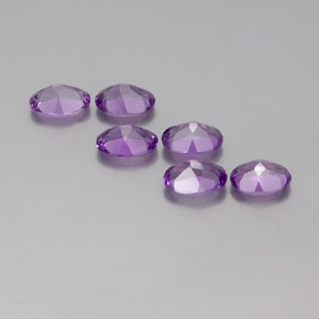 Amethyst Gemstones in 7 x 5 mm (calibrated) Size for Sale, Amethyst Stones in Pinkish Violet Color