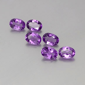 Violeta rosáceo oscuro Amatista Gema - 0.7ct Forma ovalada (ID: 358766)