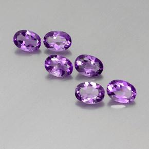 Medium Purplish Violet Ametista Gem - 0.7ct Ovale sfaccettato (ID: 358776)