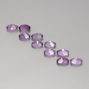 Amethyst Gemstones in 6 x 4 mm (calibrated) Size for Sale, Amethyst Stones in Deep Magenta Color