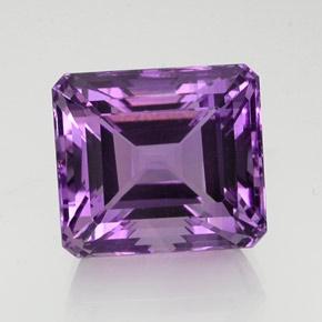 23.58 ct Violet Amethyst Gemstone, Amethyst Gem in Octagon Facet Shape for Sale.