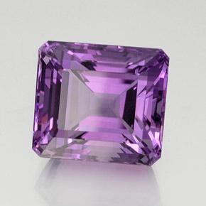 23.58 ct Violet Amethyst Stone, Natural Amethyst in Octagon Facet Shape for Sale