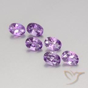 4.29ctw Natural Medium Violet Amethyst, Oval, VVS-VS