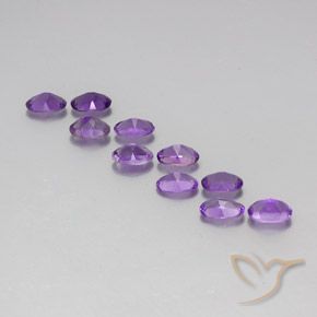 Amethyst Gemstones in 6 x 4 mm (calibrated) Size for Sale, Amethyst Stones in Purplish Violet Color