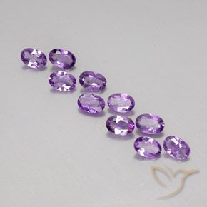 3.62ctw Natural Medium-Dark Purplish Violet Amethyst, Oval, VVS-VS