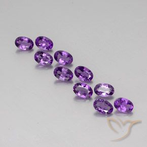 4.02ctw Natural Deep Purplish Violet Amethyst, Oval, VVS-VS