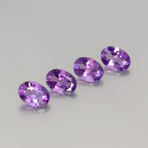 Medium Violet Аметист Камень - 0.7ct Фасетный Овал (ID: 359302)