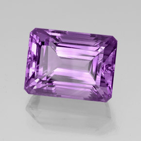 39.88 ct Violet Amethyst Gemstone, Amethyst Gem in Octagon Facet Shape for Sale.