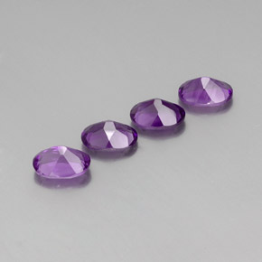 Amethyst Gemstone in 7 x 5 mm (calibrated) Size for Sale, Amethyst Stone in Violet Color