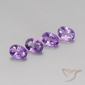 Medium Pink Violet Amethyst Gem - 0.7ct Oval Facet (ID: 359819)