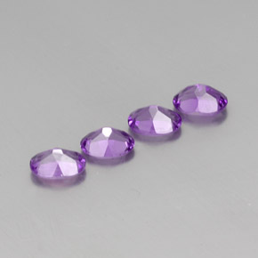 Amethyst Gemstones in 7 x 5 mm (calibrated) Size for Sale, Amethyst Stones in Medium Pink Violet Color
