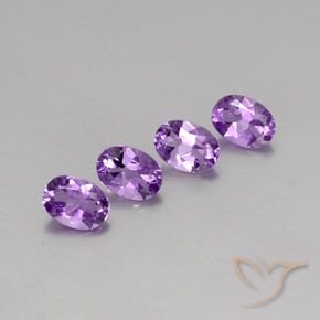2.70ctw Natural Medium Pink Violet Amethyst, Oval, VS