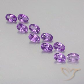 4.10ctw Natural Medium-Dark Purplish Violet Amethyst, Oval, VVS-VS