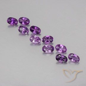 4.05ctw Natural Purplish Violet Amethyst, Oval, VVS-VS