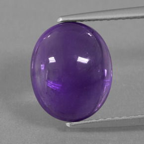 Medium Violet Аметист Камень - 4.2ct Овал Кабошон (ID: 363116)