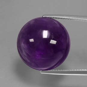20.4ct Round Cabochon Purple Amethyst for sale thumb image of 20.4ct Round Cabochon Purple Amethyst (ID: 363264)