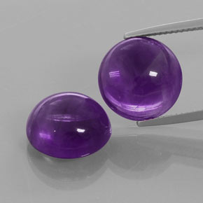 8.4ct Round Cabochon Purple Amethyst for sale thumb image of 8.4ct Round Cabochon Purple Amethyst (ID: 363864)