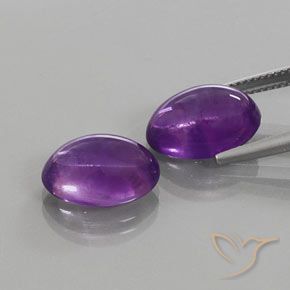 Amethyst Gemstones in 14 x 10 mm (calibrated) Size for Sale, Amethyst Stones in Medium-Dark Violet Color