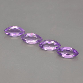 Vivid Violet Amethyst Gem - 0.9ct Marquise Facet (ID: 364163)