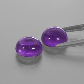 Amethyst Gemstone in 11 mm (calibrated) Size for Sale, Amethyst Stone in Purple Color