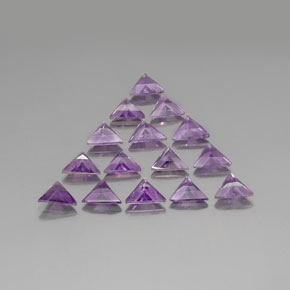 Amethyst Gemstones in 6.6 x 5.9 mm Size for Sale, Amethyst Stones in Medium Pinkish Violet Color