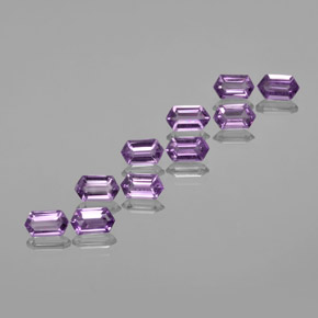 Medium Violet Amethyst Edelstein - 0.5ct Hexagon-Schliff (ID: 370662)