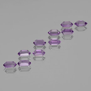 Amethyst Gemstones in 7 x 4 mm Size for Sale, Amethyst Stones in Medium Violet Color