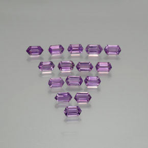 بنفسجى متوسط جمشت حجر كريم - 0.5ct قصة سداسى (ID: 370731)