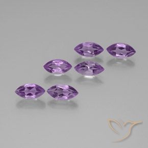 Medium Violet Аметист Камень - 1ct Фасетная Маркиза (ID: 370739)