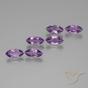 Medium Violet Аметист Камень - 0.9ct Фасетная Маркиза (ID: 370813)