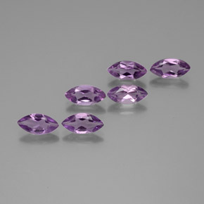 4.95 ct Violet Amethyst Gemstone, Amethyst Gem in Marquise Facet Shape for Sale.