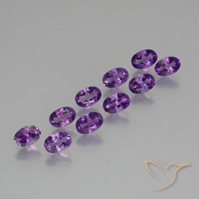 4.10ctw Natural Medium Violet Amethyst, Oval, VS