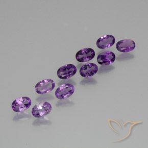 3.61ctw Natural Medium-Dark Purplish Violet Amethyst, Oval, VS