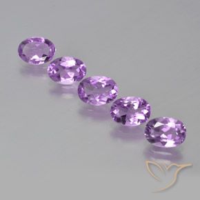 3.40ctw Natural Medium Pinkish Violet Amethyst, Oval, VS
